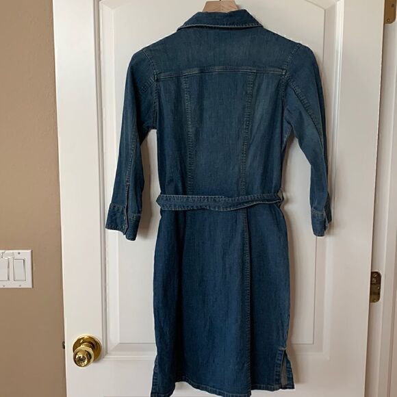 Vintage‎ Jean Denim Dress boho Old Navy women’s size 1 - Picture 4 of 7